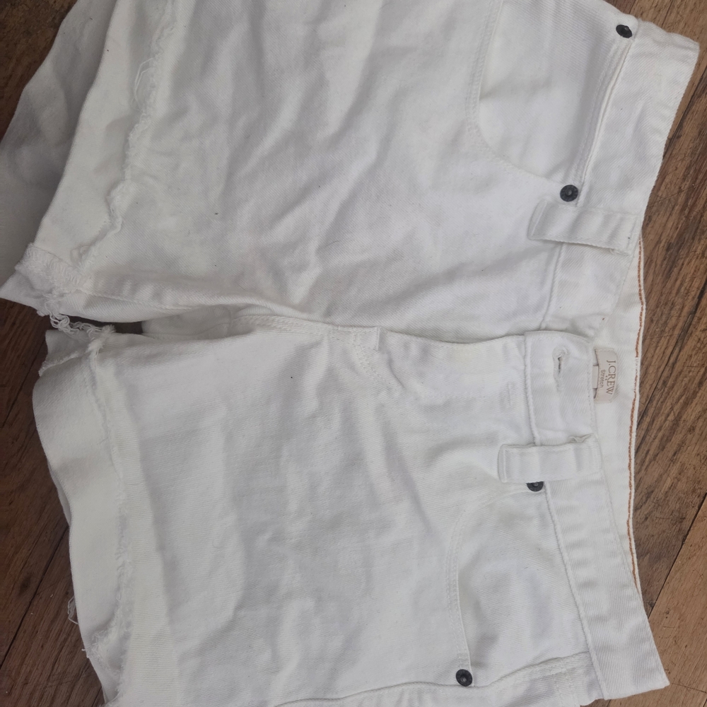 J. Crew White Denim Shorts